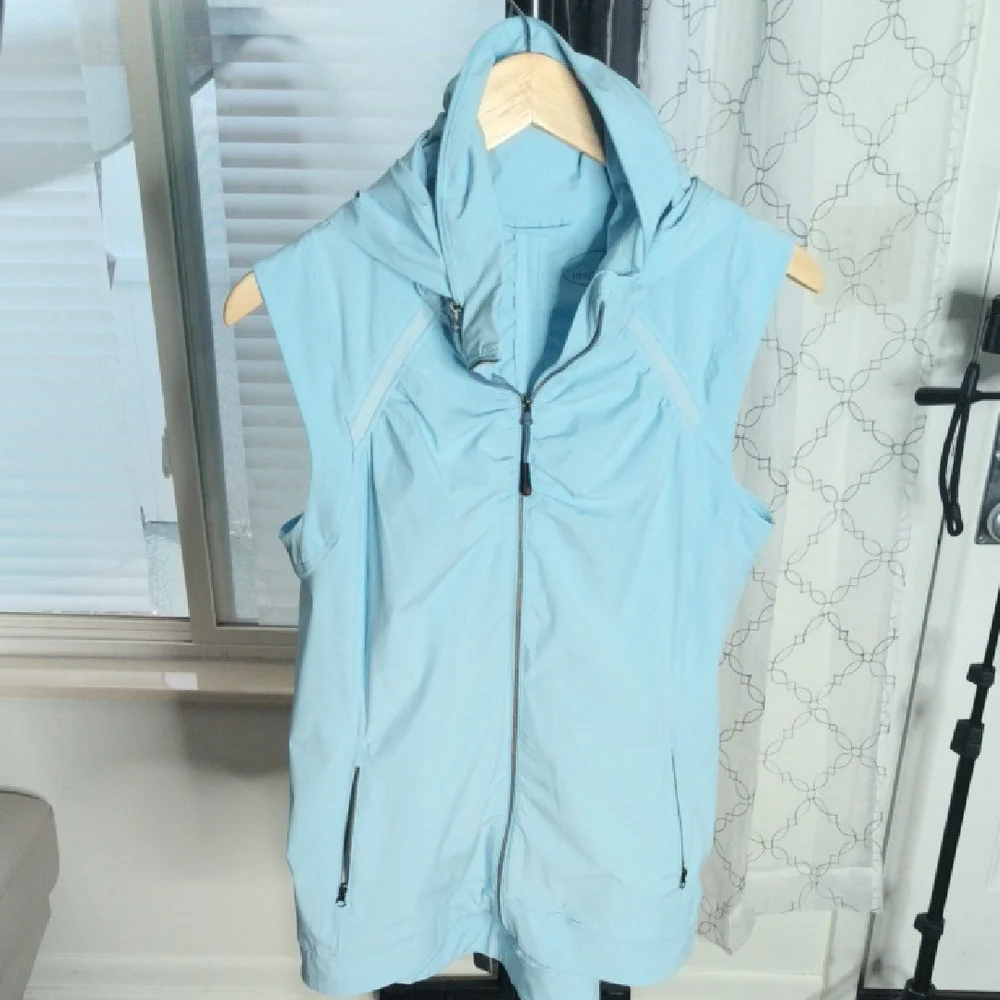 Women’s Tangerine Blue Quilted Puffer Vest